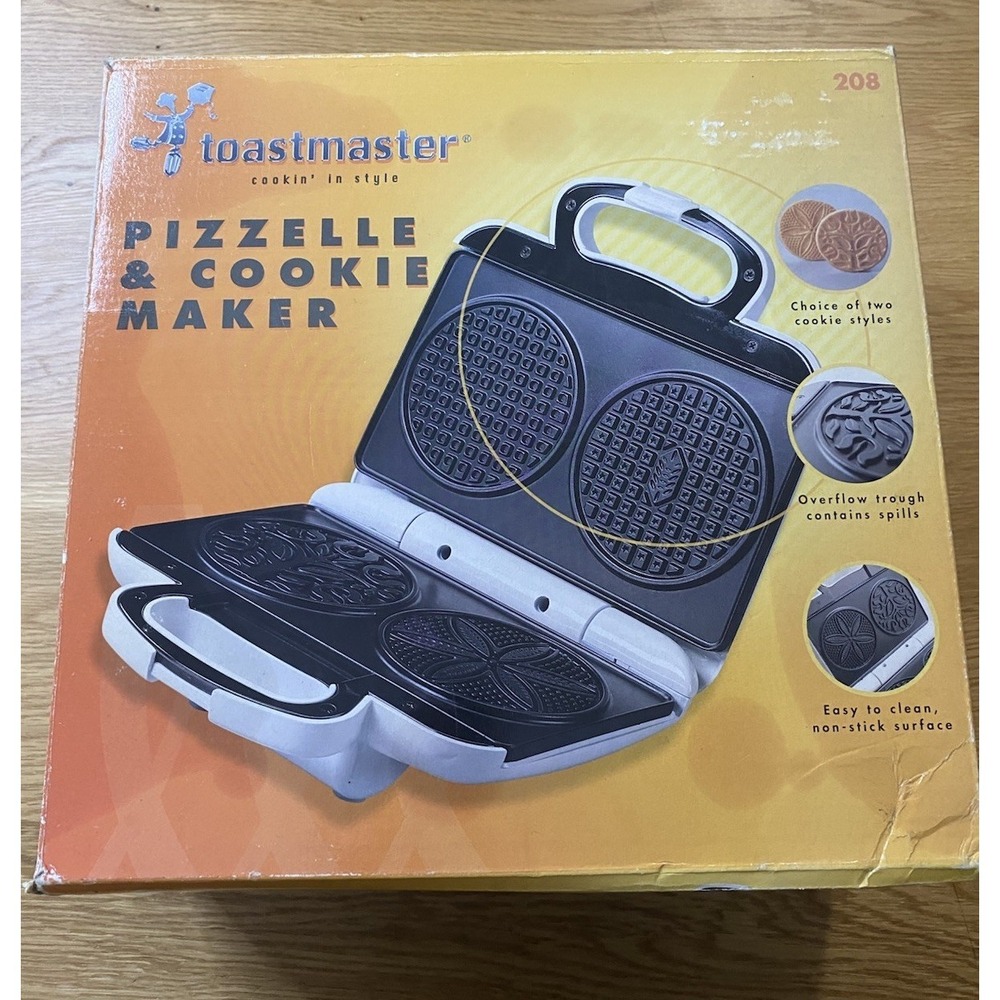 Vintage Toastmaster International Pizzelle & Cookie Maker Model 208 Tested